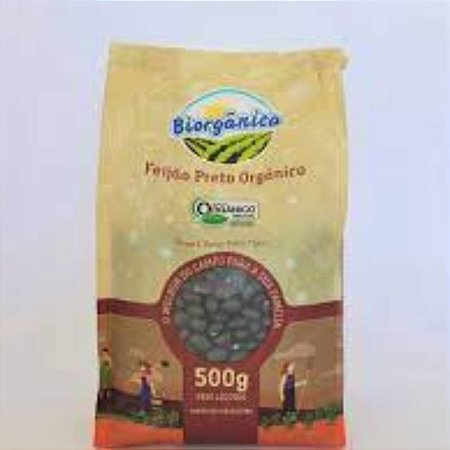 FEIJAO PRETO ORGANICO 500g BIORGANICA