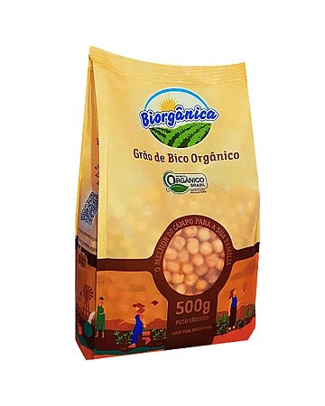 GRAO DE BICO ORGANICO 500g BIORGANICA