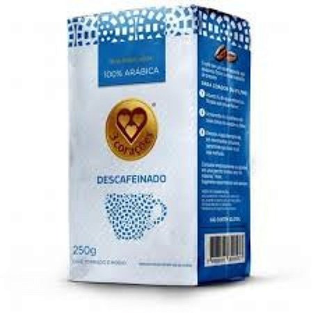 CAFE MOIDO DESCAFEINADO 250g TRES CORAÇÕES
