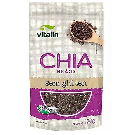 SEMENTE DE CHIA ORGANICA 120g VITALIN