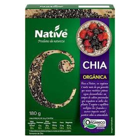 CHIA SEMENTE ORG 180g NATIVE