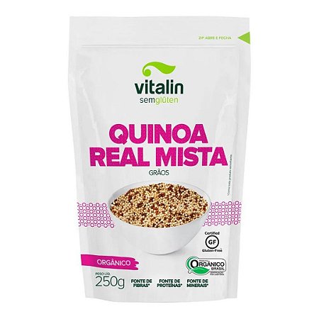 QUINOA REAL MISTA EM GRAOS ORG 200g VITALIN