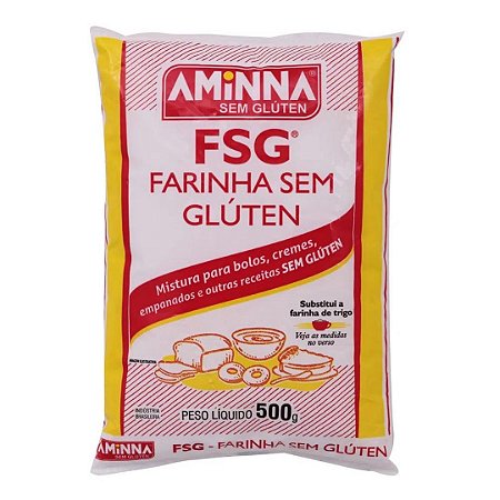 FARINHA SEM GLUTEN 500g AMINNA