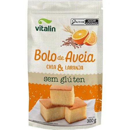 MISTURA PARA BOLO DE LARANJA SEM GLUTEN 300g VITALIN