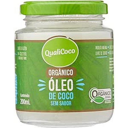 OLEO DE COCO SEM SABOR ORG 200ml QUALICOCO
