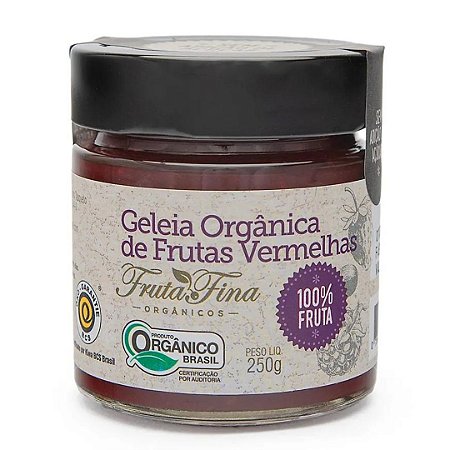 GELEIA FRUTAS VERMELHAS ORG 250g FRUTAFINA