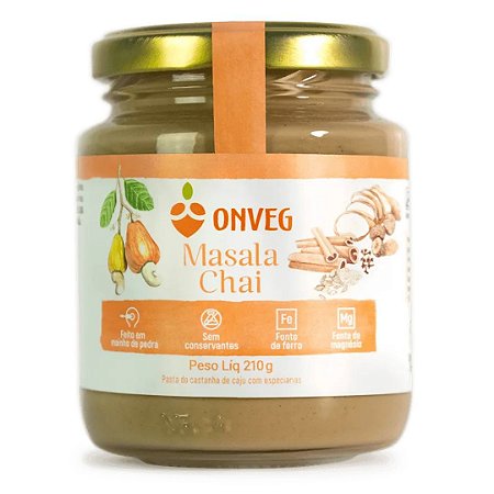 CREME DE CASTANHA COM MASALA ORG 210g ONVEG
