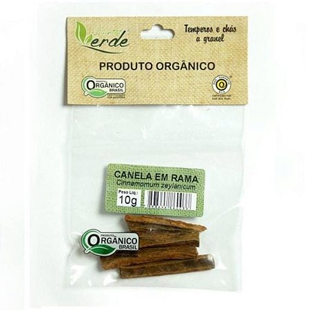 CANELA EM RAMA ORG 10g QUINTAL VERDE