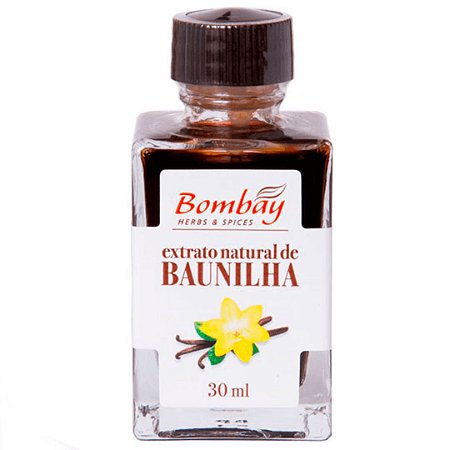 EXTRATO NATURAL DE BAUNILHA 30ml BOMBAY