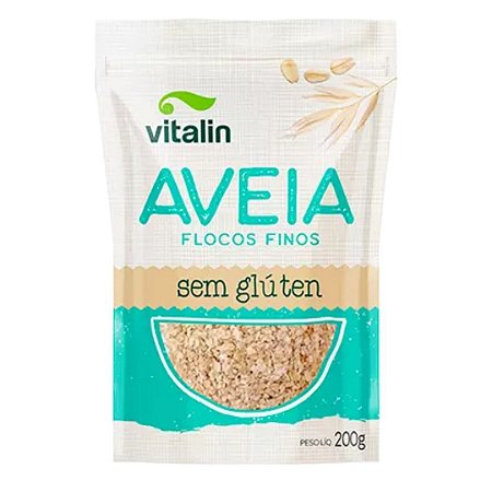 AVEIA FLOCOS FINOS SEM GLUTEN 200g VITALIN