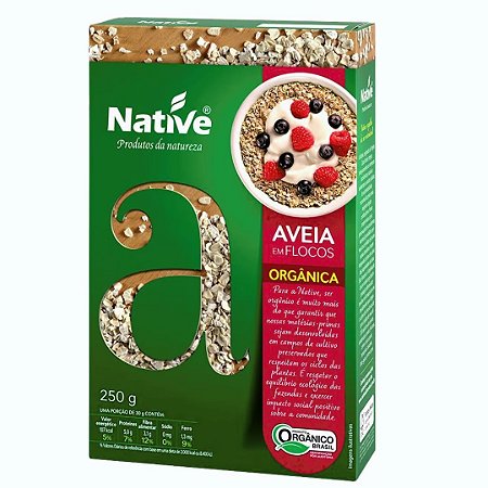 AVEIA EM FLOCOS ORG 250g NATIVE