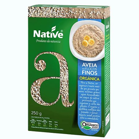 AVEIA EM FLOCOS FINOS ORG 250g NATIVE