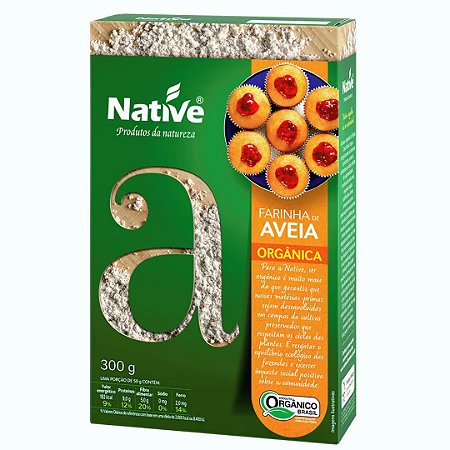FARINHA DE AVEIA ORG 300g NATIVE