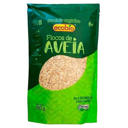 FLOCOS DE AVEIA ORGANICA 250g ECOBIO