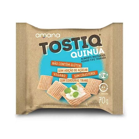 TOSTIQ QUINUA GRAOS 70g AMANA