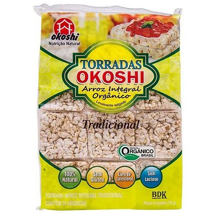 TORRADA ORG ARROZ 75g OKOSHI