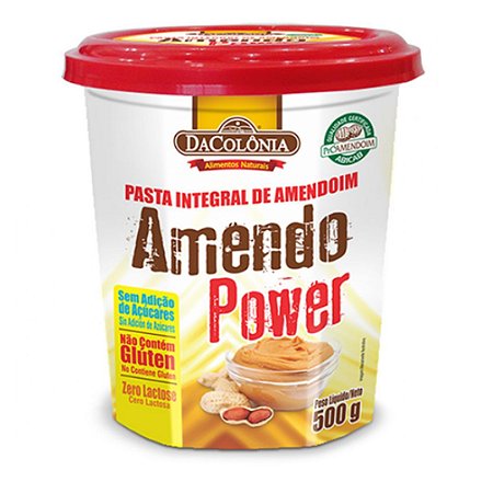 PASTA DE AMENDOIM INTEGRAL 500g DA COLONIA