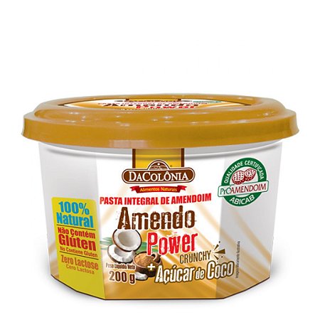 PASTA AMENDOIM C/ ACUCAR COCO INT 200g DA COLONIA