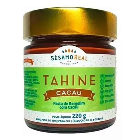 TAHINE COM  CACAU  220g SESAMO REAL