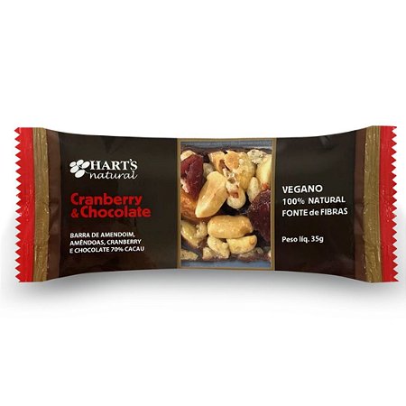 BARRA NUTS CRANBERRY C/CHOCOLATE 35g HARTS