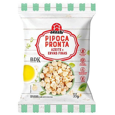 PIPOCA PRONTA AZEITE E ERVAS FINAS 35g OKOSHI