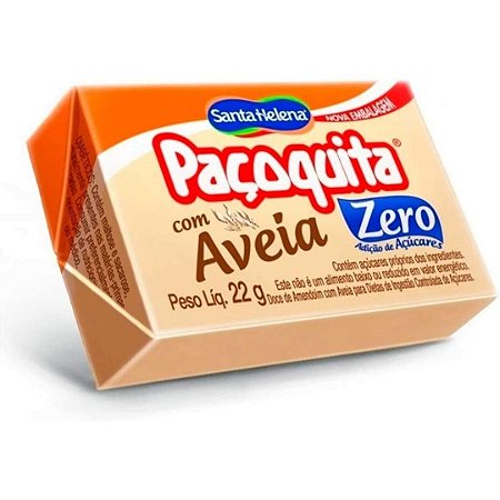 PAÇOQUINHA ZERO C/AVEIA 18g SANTA HELENA