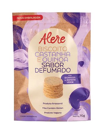 BISCOITO DE CASTANHA E QUINOA 70g ALERE