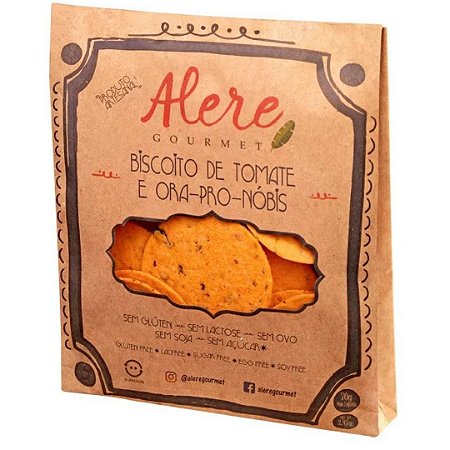 BISCOITO DE TOMATE E ORA-PRO-NOBIS 70g ALERE