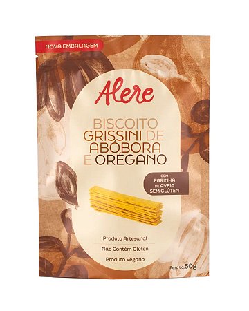 GRISSINI DE ABOBORA COM OREGANO 50g ALERE