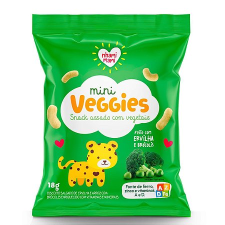 MINI VEGGIES ERVILHA/BROCOLIS 18g NHAMI