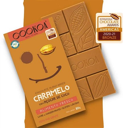 CHOCOLATE CARAMELO 72g COOKOA