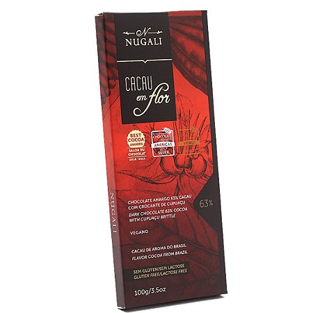 CHOCOLATE CROCANTE 63% CACAU C/ CUPUACU 85g NUGALI