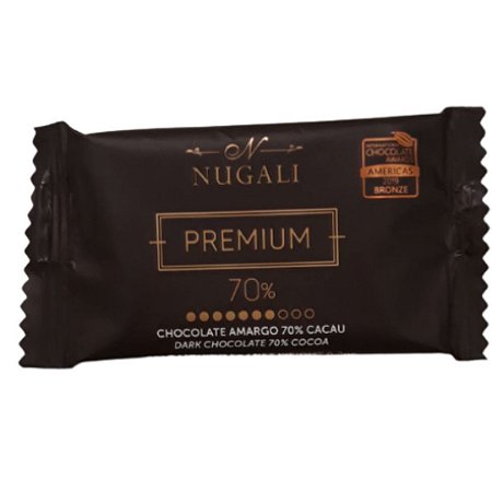 CHOCOLATE MINI 70% CACAU PREMIUM 5g NUGALI