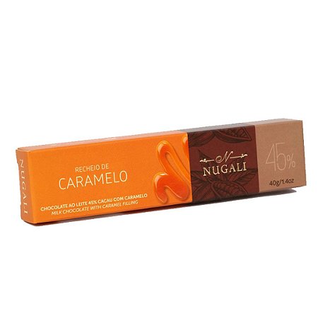 TABLETE CHOCOLATE COM CARAMELO 40g NUGALI