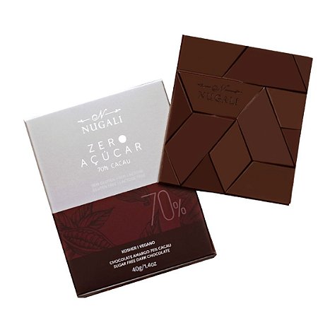 CHOCOLATE AO LEITE ZERO ACUCAR 45% 40g NUGALI