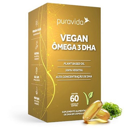 OMEGA DHA VEGAN 60caps PURAVIDA