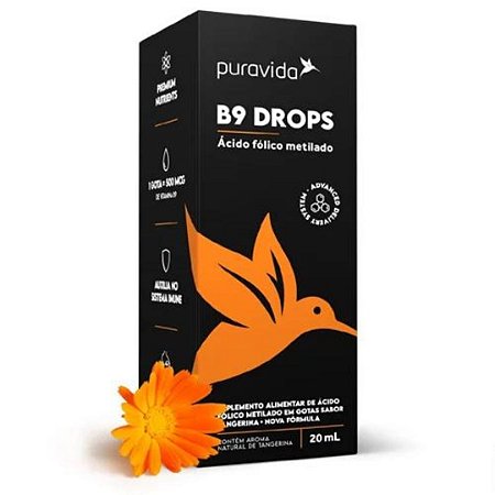 VITAMINA B9 EM GOTAS 20ml PURAVIDA