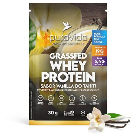 WHEY GRASSFED VANILLA sache 30g PURAVIDA