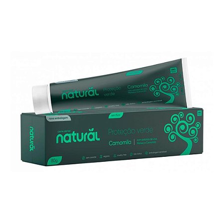 CREME  DENTAL SEM FLUOR CAMOMILA 80g CONTENTE