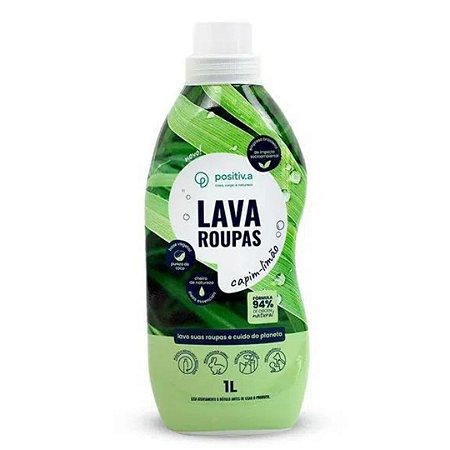 LAVA ROUPAS LIQUIDO CAPIM-LIMAO 1L POSITIVA