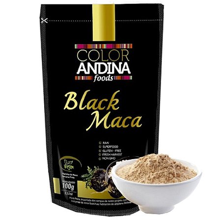 BLACK MACA EM PO 100g COLOR ANDINA