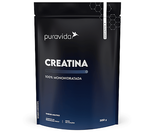 CREATINA MONOHIDRATADA 300g PURAVIDA