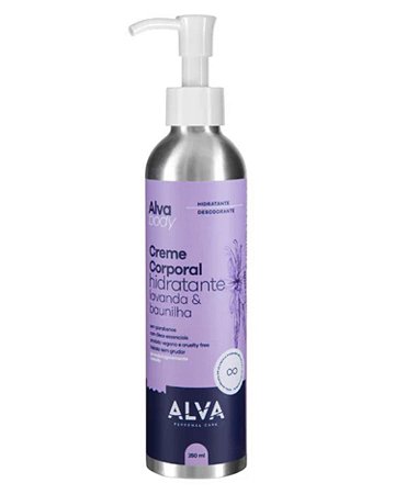 CREME CORPORAL LAVANDA E BAUNILHA 250ml ALVA
