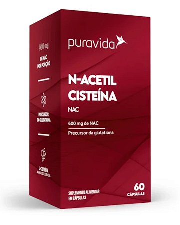 N-ACETIL CISTEINA 60caps PURAVIDA