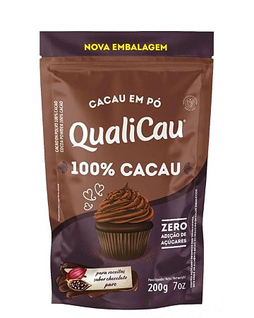 CACAU EM PO 100% SEM GLUTEN 200g QUALICOCO
