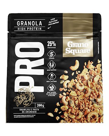 GRANOLA PRO BAUNILHA 200g GRANO SQUARE