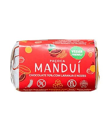 PACOCA COM CHOCOLATE 70% E LARANJA 30g MANDUI