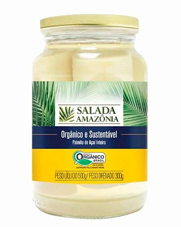 PALMITO DE ACAI INTEIRO ORG 300g SALADA AMAZONI
