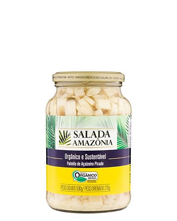 PALMITO DE ACAI PICADO ORG  270g SALADA AMAZONIA