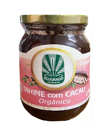 TAHINE CACAU ORGANICO 270g ALVORADA